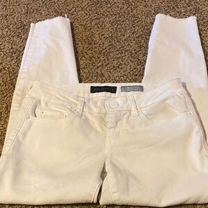Aeropostale Women's Crisp White Cropped Jeggings Jeans Size 4